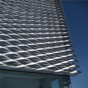 Architectural Building Expanded Metal Lath Mesh Curtain Wall With Fixing L Type