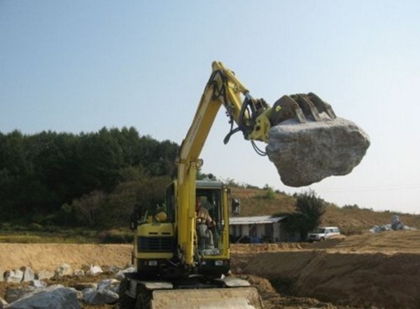 Rotating Grab Hydraulic Steel Wood Grapple 20 ton Excavator