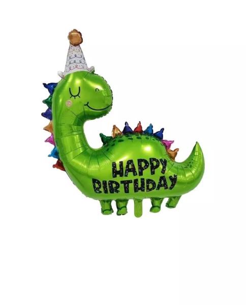 Dinosaur Foil Balloon Large Inflatable Cartoon Animal Round Dino Foil Balloon