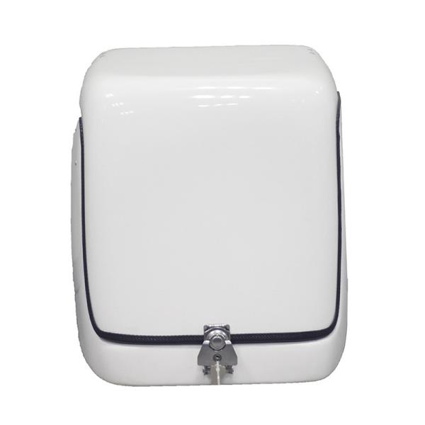 67L White Color Fiberglass Motorcycle Food Delivery Box Pizza Delivery Box with