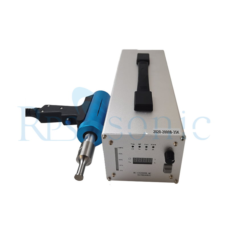 Titanium Horn Ultrasonic Plastic Spot Welder 800w Handheld For Auto Parts