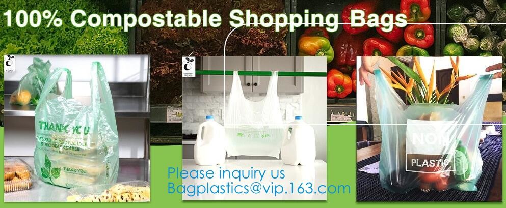 Edible 100% Fully Compostable Biodegradable Organic Corn Starch Enviroment PLA Biodegradable Disposable Recyclable pac