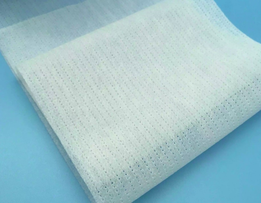 Baby Diapers Raw Materials Biodegradable Non Woven Fabric Perforated Hydrophilic