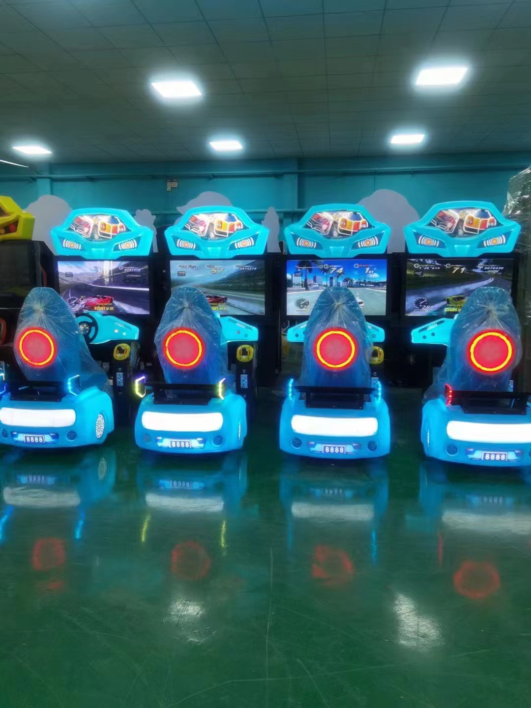 Playfun Coin Operated Arcade Game 42 Inch LCD Outrun Driving Simulator Arcade Games Luxury Outrun Racing Game Machine