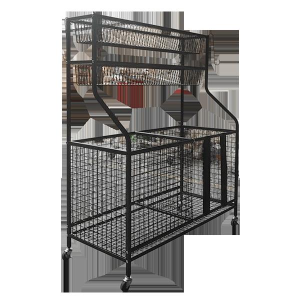 42inch Height 36inch Length Sports Equipment Organizer Rack With Baskets And
