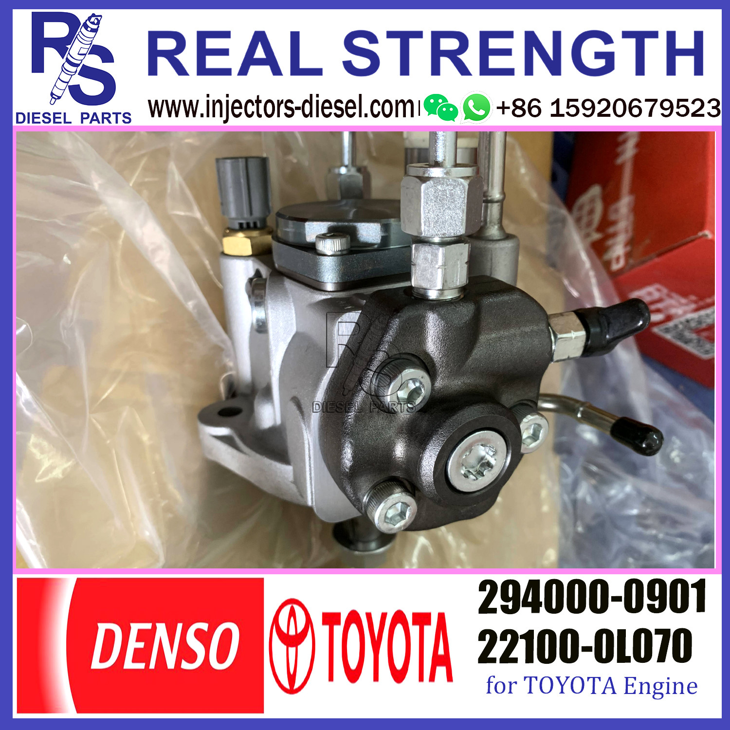 Common Rail DENSO Fuel Injection Pump 294000-0901 22100-0L070 For TOYOTA Engine