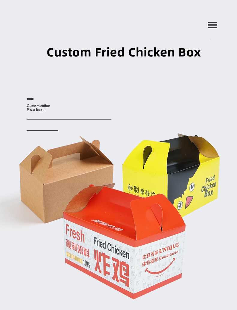 Custom Food Paper Take Out Boxes Paper Packaging Containers Disposable