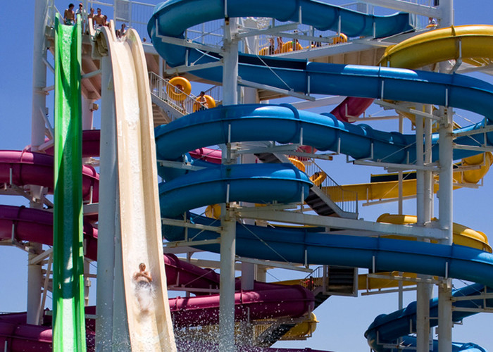 Customized Size High Speed Water Slide Equipment for Water Park