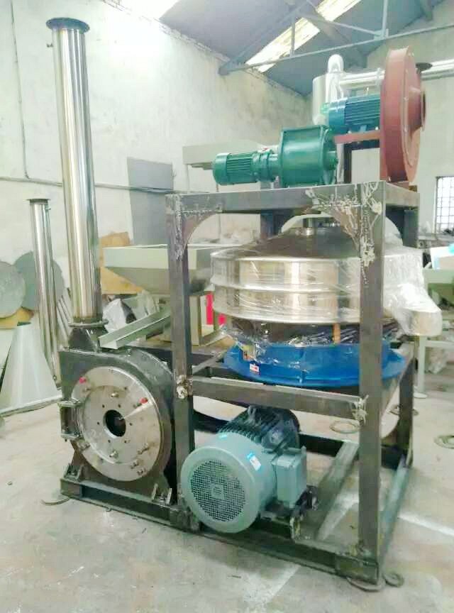 Plastic Steel Pvc Pulverizer Machine , 20 Fixed Blade PVC Grinder Machine