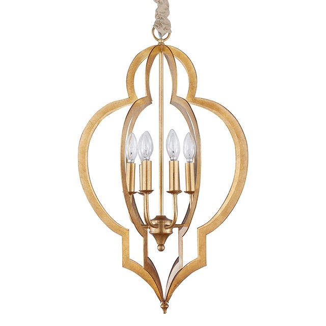 Cast iron wrought chandelier for indoor home pendant lamp (WH-CI-49)