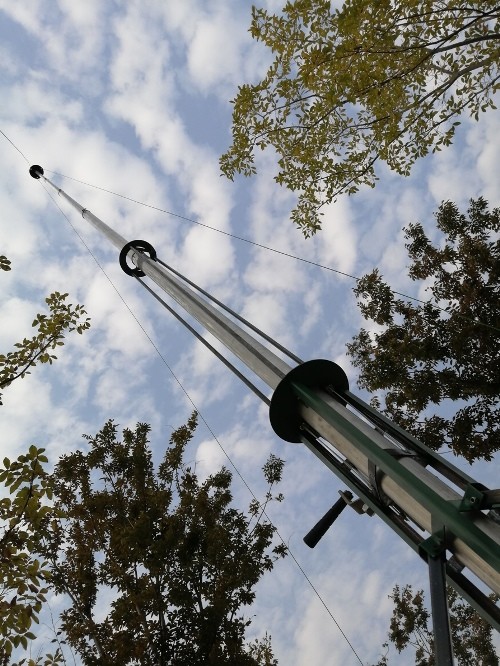 15 Meter Aluminum 6063 Antenna Telescoping Mast winch up mast portable mast