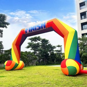 Customized Cheap Five Sides Inflatable Arch Cheap Rainbow Inflatable Arch Events with Brand Logo Manufactures