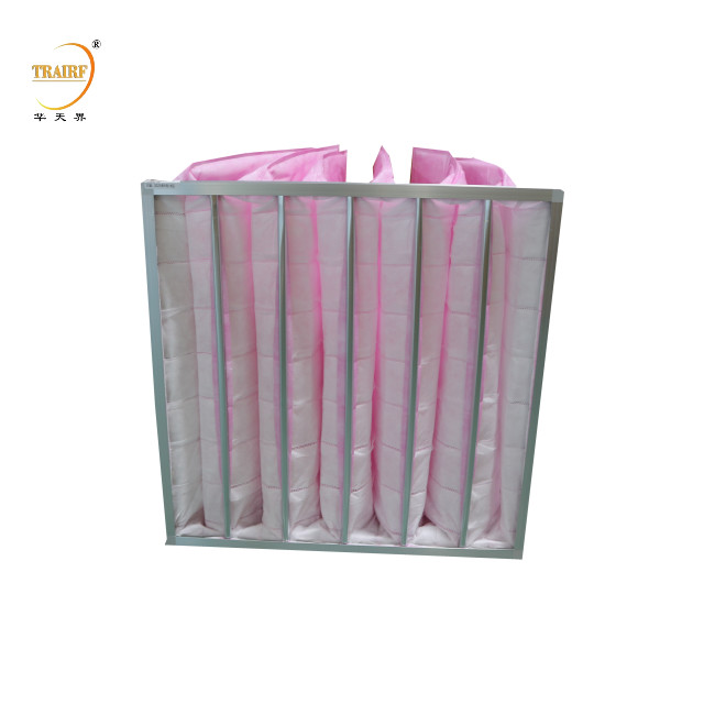 F8 Efficiency Pocket Air Filter New Composite Nonwoven Fabric HVAC Pocket Filter