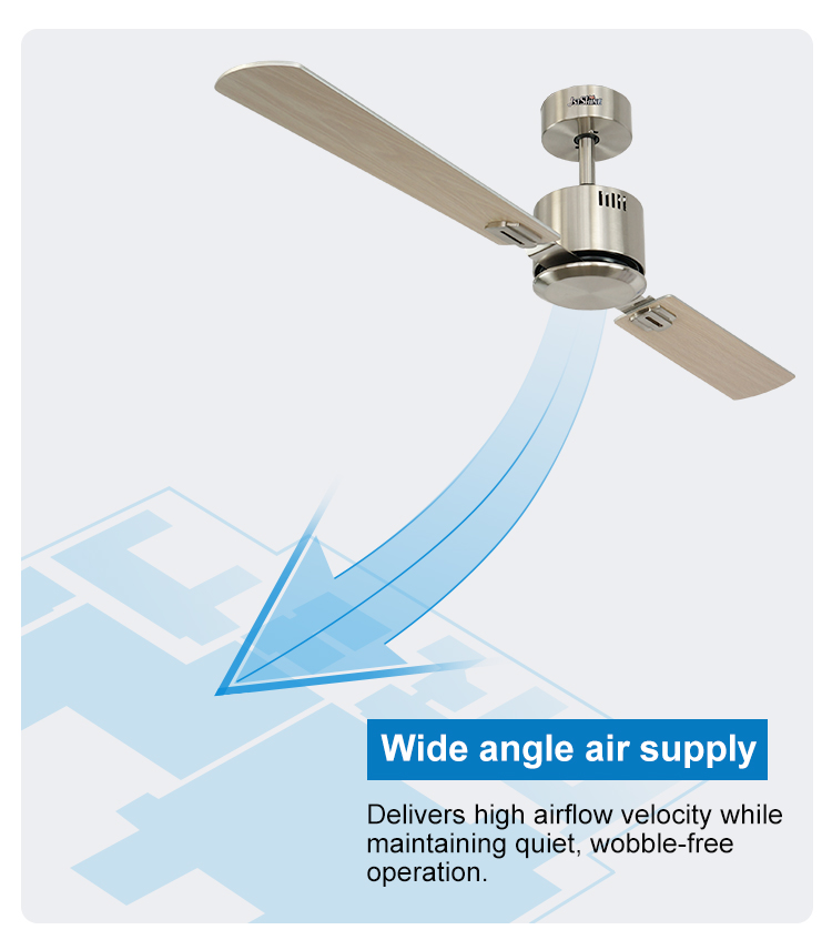 More Than Five Wind Speed 52 Inch MDF Blades Ceiling Fan with Remote Private Mold NO