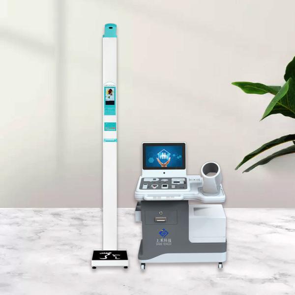 Public Health Healthcare Kiosk Touch Screen With A4 Laser Printer