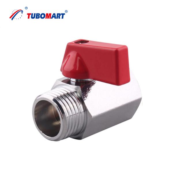 Quality Tubomart Gas Appliances Plated Brass Mini Gas Valve with ISO 9001/SAI GLOBAL AS4617 Certificate for sale