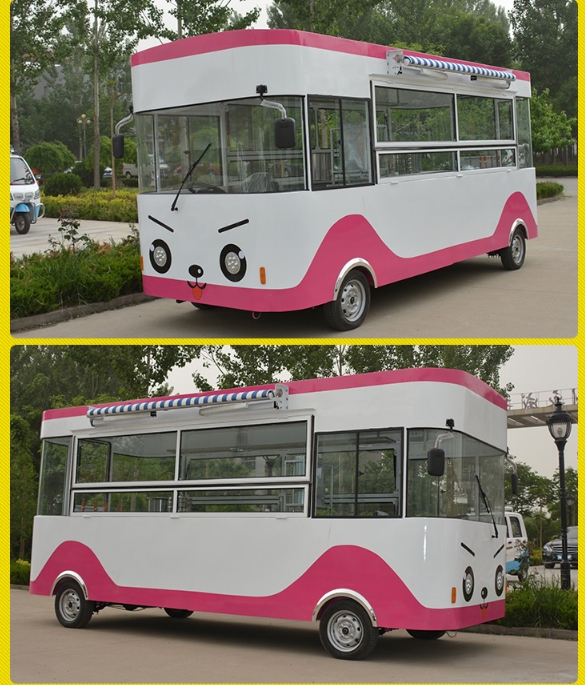 Field Maintenance and Repair Service Red Vintage Ice Cream Snack Car Bbq Mobile Food Truck