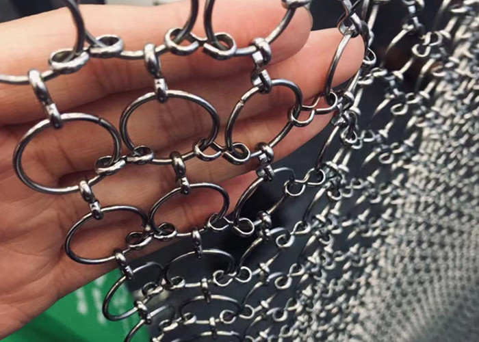 Stainless Steel Chain Mail Wire Mesh 20 Mm Outer Diameter
