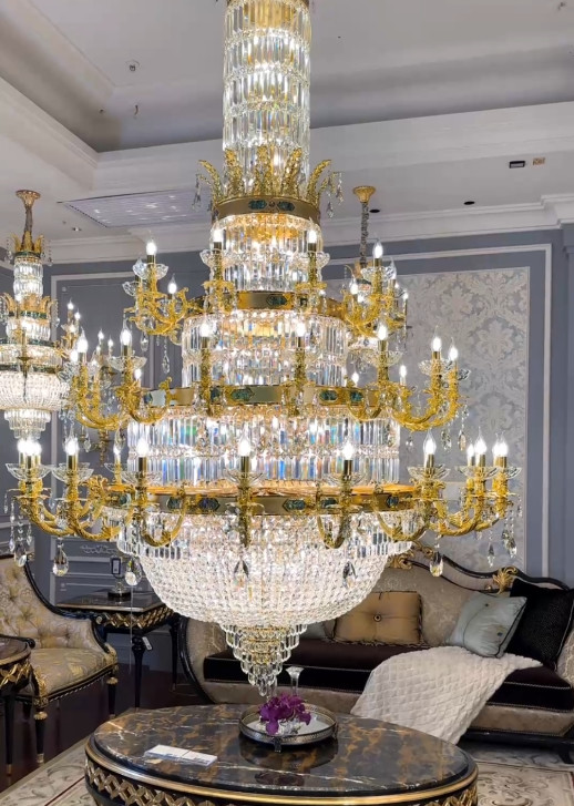 crystal large entryway chandelier