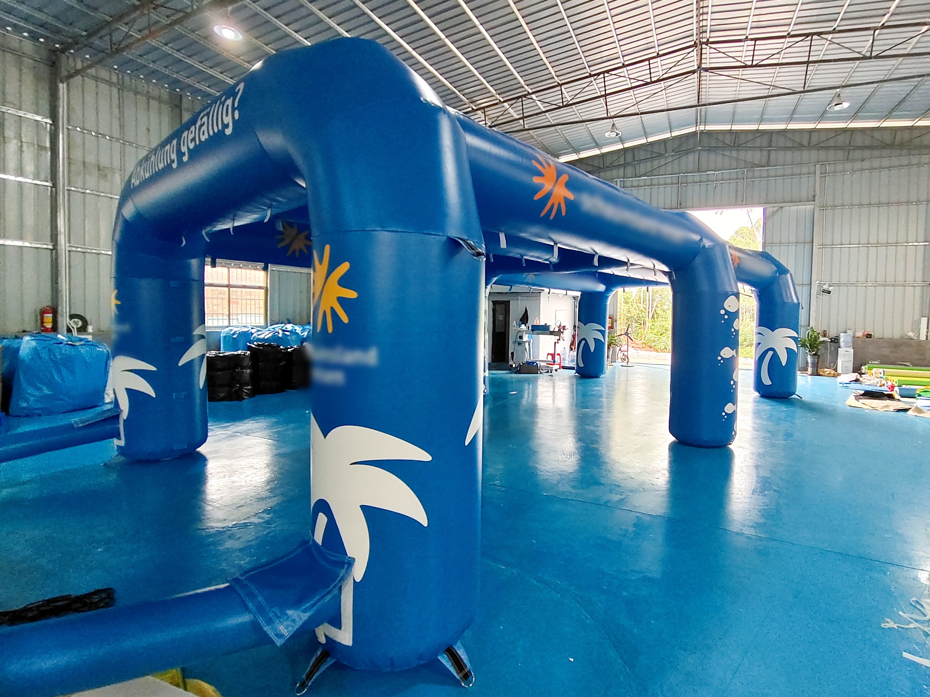 Wind Resistance Inflatable Misting Tent Outdoor Events Cooling Misting Stations Portable With Water Jet Pressure Pump