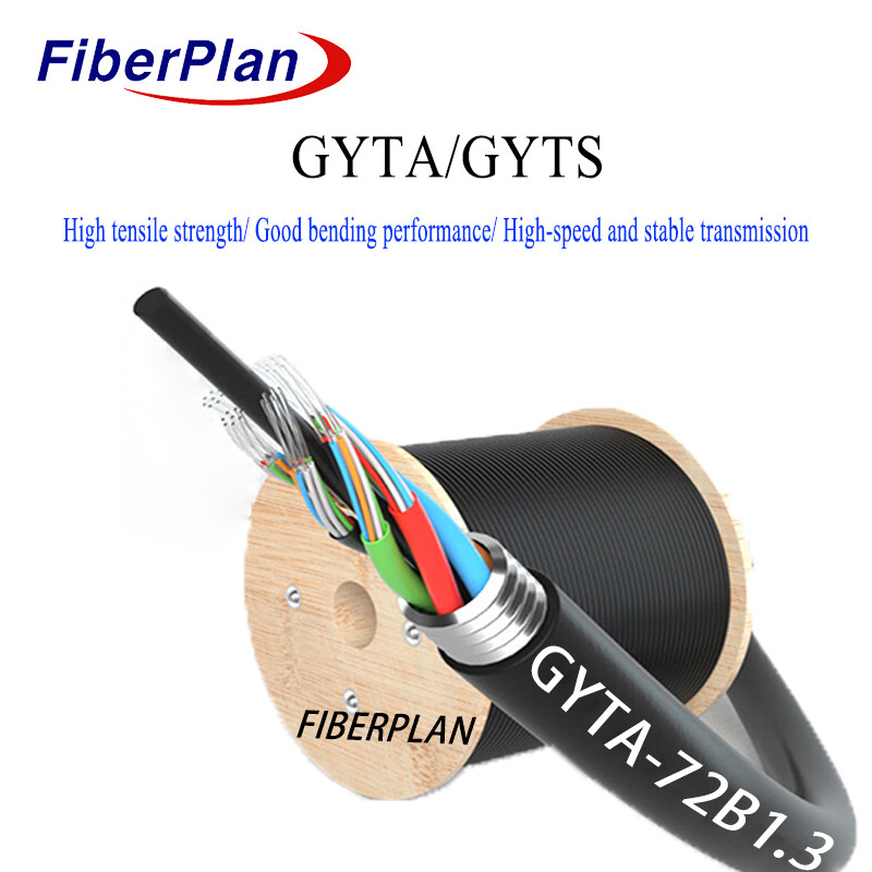 Outdoor Aluminum Tape Duct Armoured Fiber Optic Cable GYTA