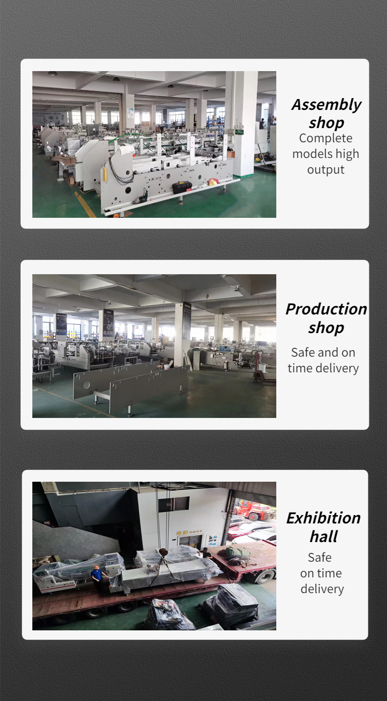 Cardboard Paper 200g-650g 6 Corners Folder Gluer Machine for 4 Corner Box Folding