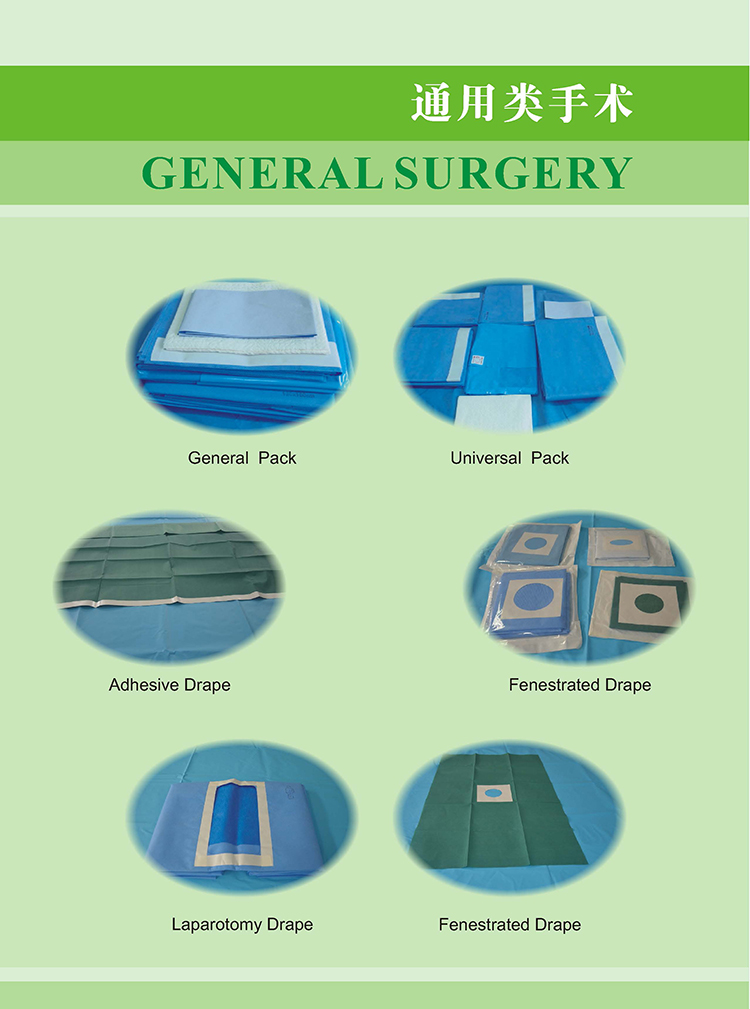 Medical disposable universal pack Sterile Angiography Set surgical instrument pack