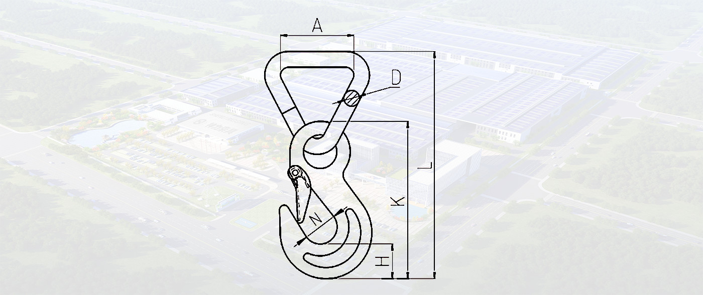 SLR062-ALLOY TRIANGLE RING HOOK