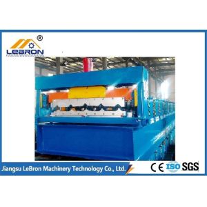 Blue color 2018 New Design Corrugated Roof Sheet Roll Forming Machine PLC Control Full Automatic made in China