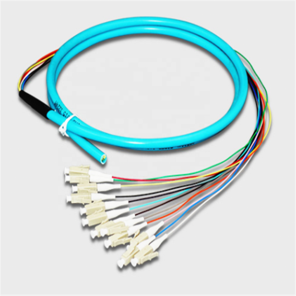 For Telecom LSZH 12Cores SC/APC SM SX (0.9MM) 1.5m SM Fiber Optic Pigtail