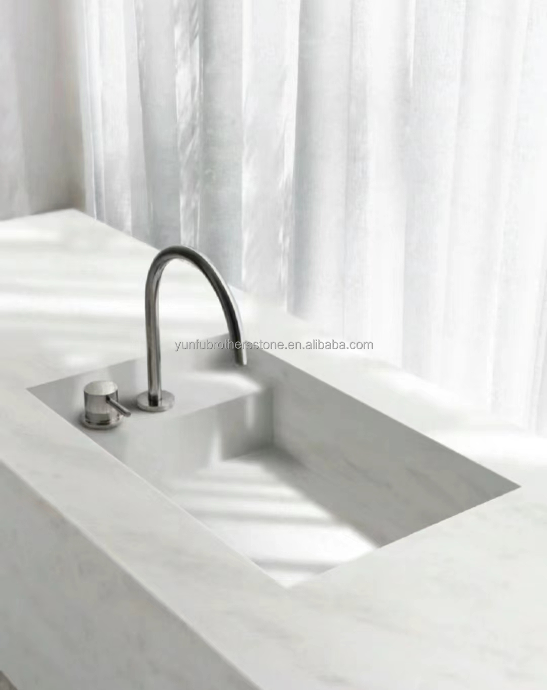Hotel Modern Royal White Onyx Honed Marble Sheet Cut-to-Size Wall Panel and Dining Table Set