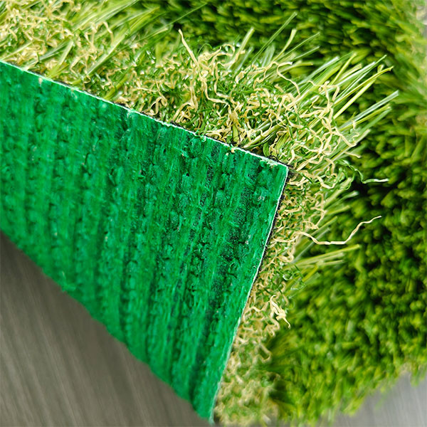 Green SBR Latex Backing 53mm Artificial Grass With The mixture of four colors used For Leisure And Decoration