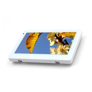 in-wall android tablet powdered by Poe for the home automation system with sleek