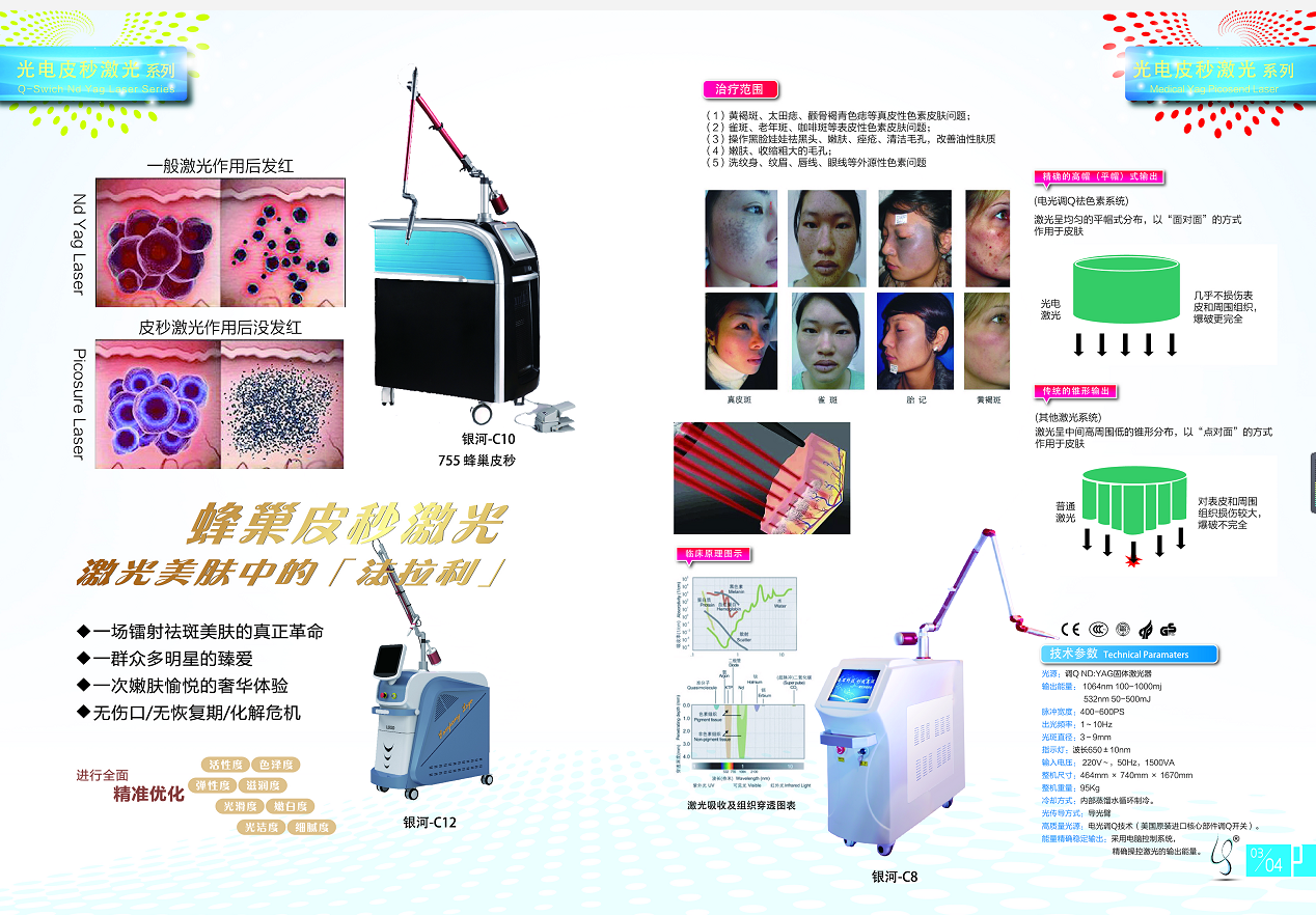 Painless Medical Picosecond Laser Machine 532nm Q Switch Yag