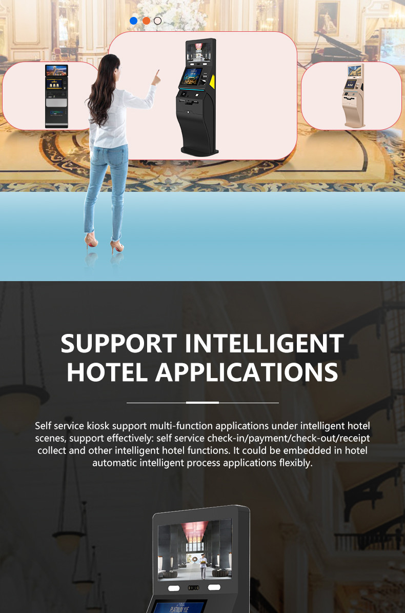Android Windows Hotel Terminal Multifunction Self Service Kiosk