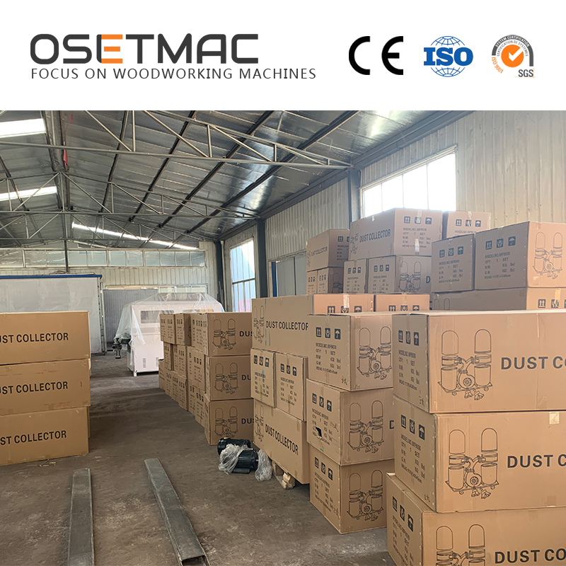 55kg OSETMAC Woodworking Dust Collector for Panel Saw Edge Banding and Sanding Machines