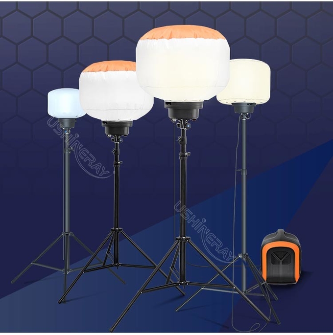 Portable LED Balloon Light 320W Mobile Light Tower For Indoor Construction