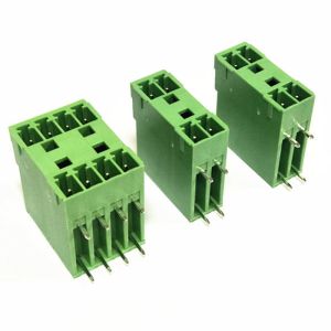 3.81mm Pitch Dual Row PCB Pluggable Screw Terminal Blocks Plug + Angle Pin