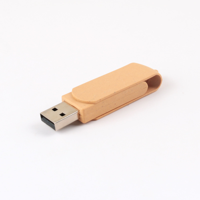 Straw And Plastic 128gb Flash Drives Recyclable Materials Usb 3.0 Memory
