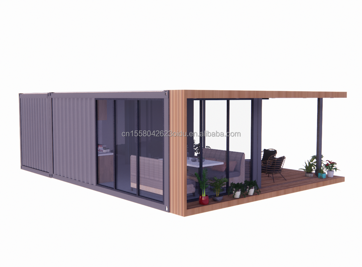 20 Foot Luxury Mobile House with Living and Aluminum Alloy Windows Customized Flat Villas