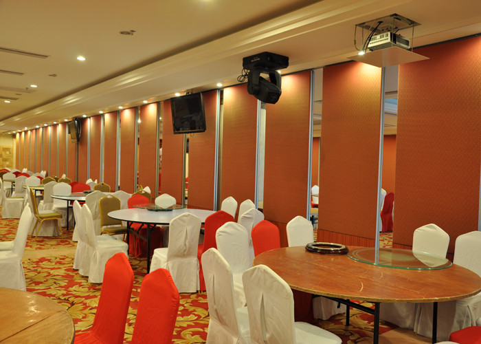 Commercial Sound Proof Partitions / Wooden Sliding Wall Partition Door Japanese Room Divider