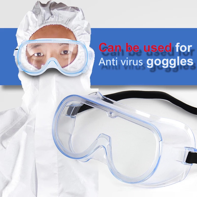 Clear Surgical Protective Glasses Anti Bacterial Classical Style CE Certificate