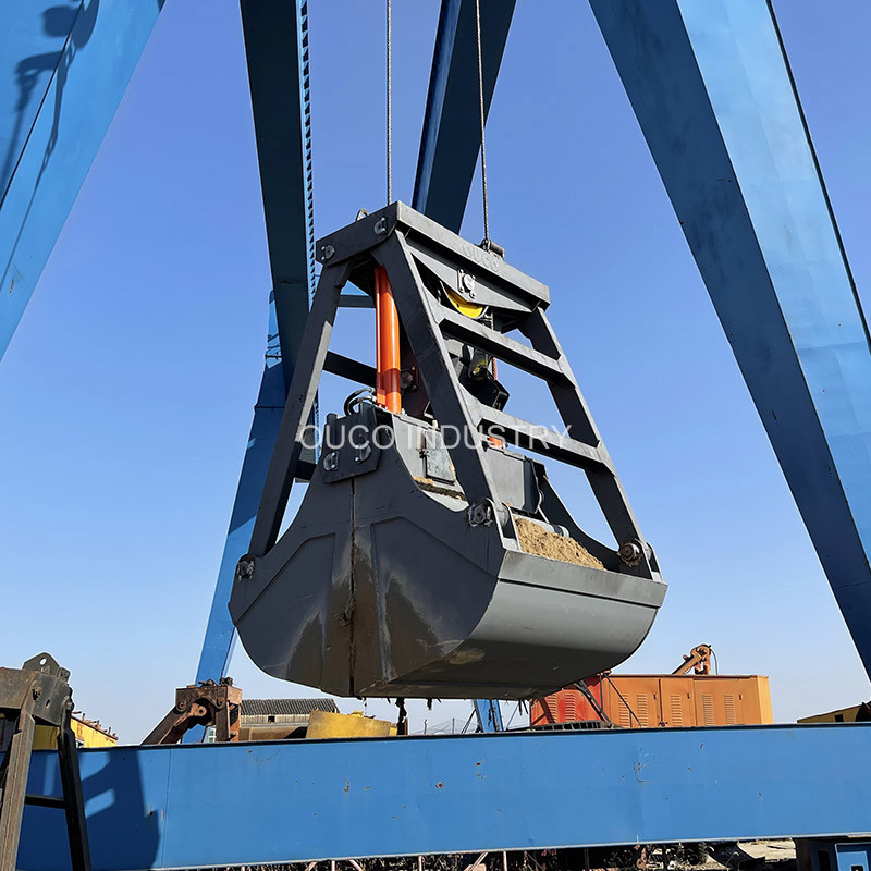 3 Cbm 2 Rope Coal Mechanical Grab Bucket Clamshell Hydraulic For Overhead Crane