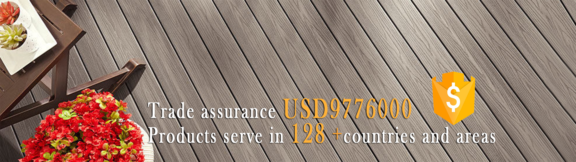 Custom Interlock Outdoor WPC Decking Board Above 18mm Thickness with Wood Grain Surface