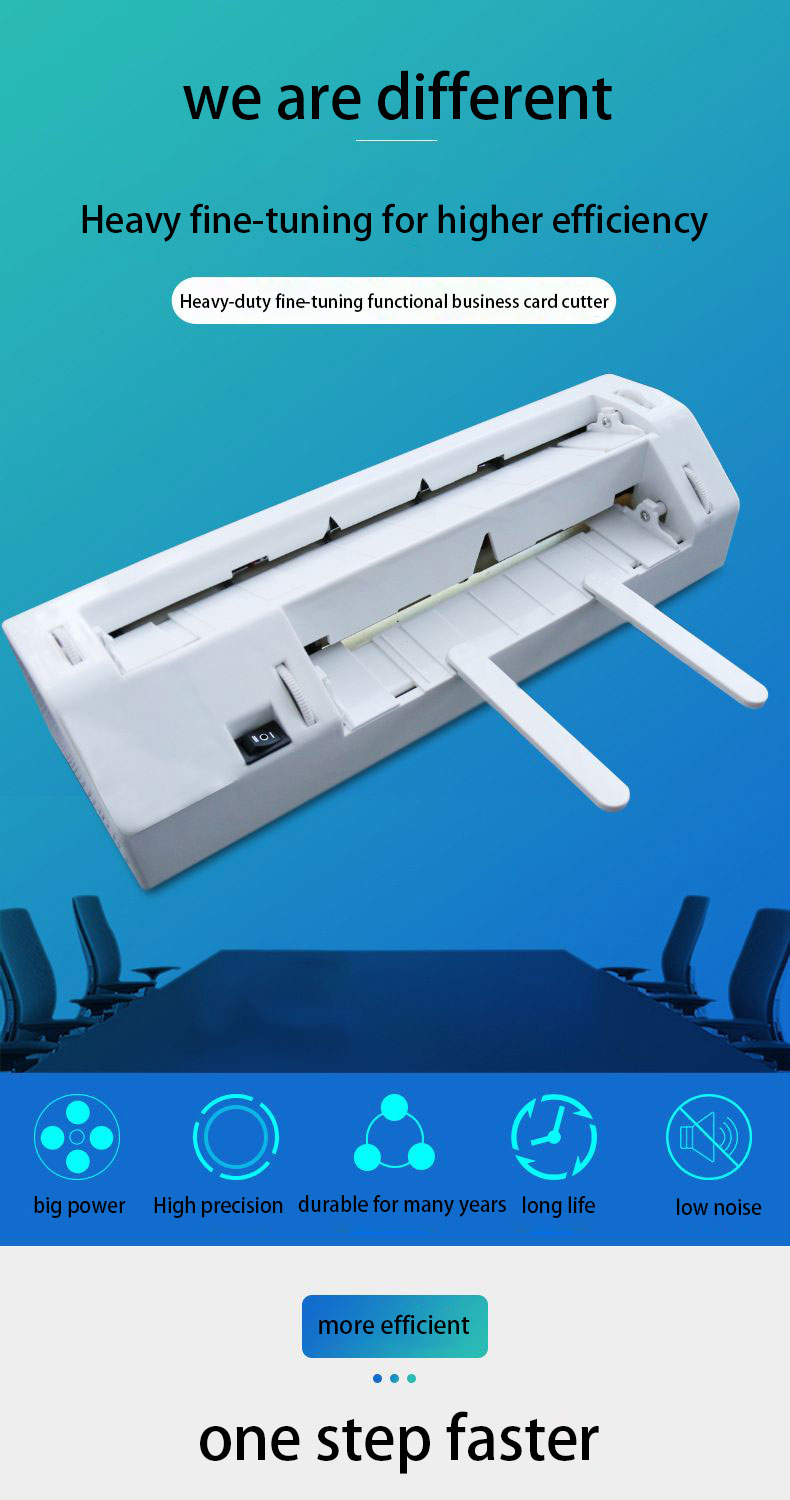 Automatic Card Cutting Machine 90x54mm Cutting Size for Home Office and School Needs