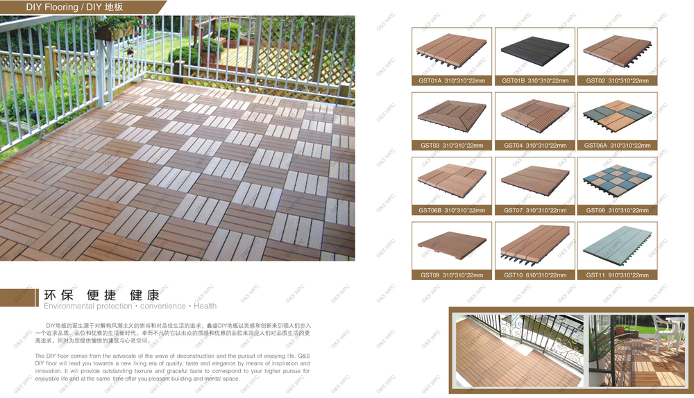 White Portable DIY Wpc Easy Deck Terrace Indoor Wpc Wall Panel 310 X22 Mm