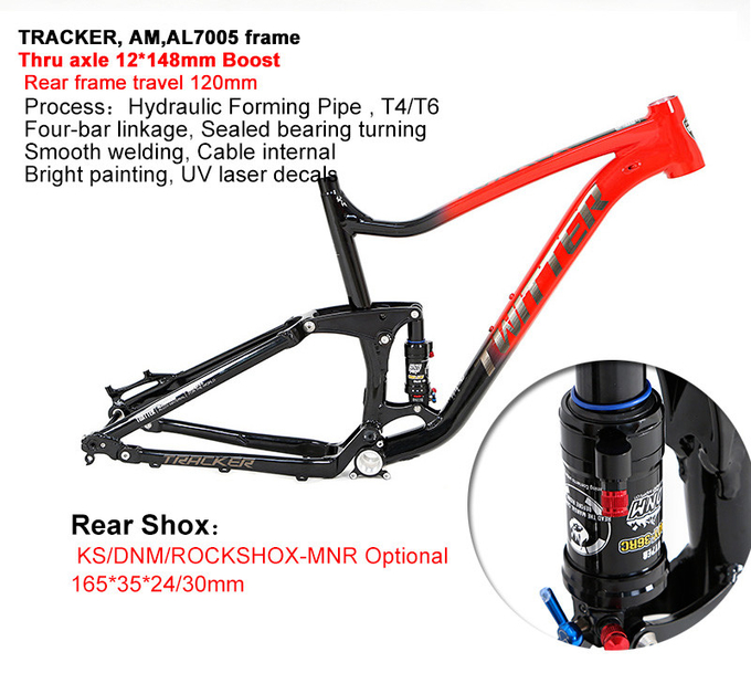 Aluminum Alloy Full Suspension Mountain Bike 27.5 29er Hydraulic Disc Brake