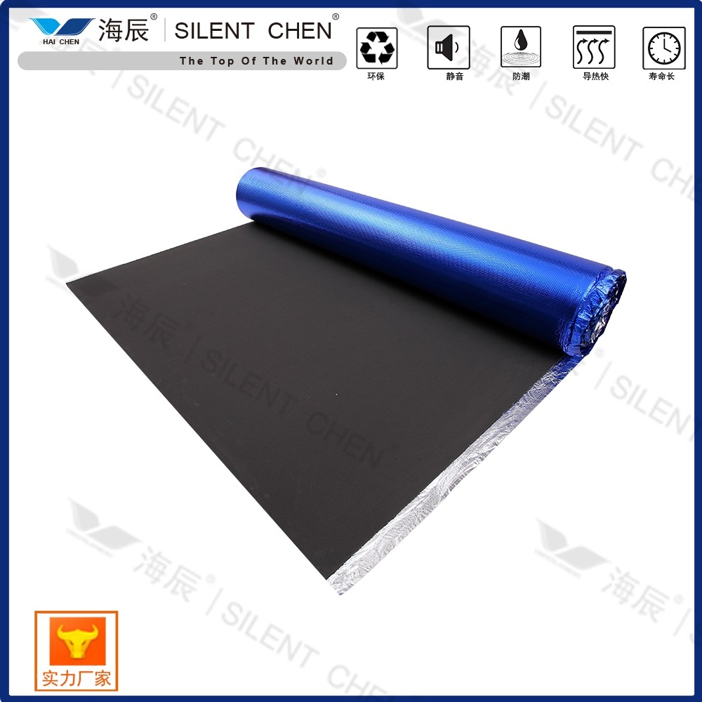 Blue Aluminum Film Laminate Flooring Accessories Underlay STC 72dB