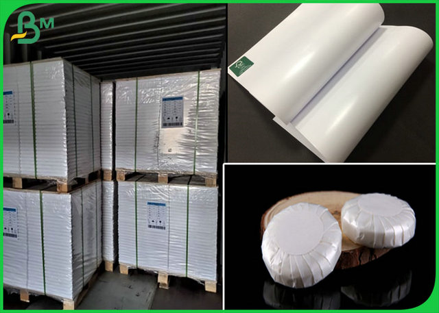 60g 70g 80g PE Coated Wrapping Paper For Packing Soap And Candle
