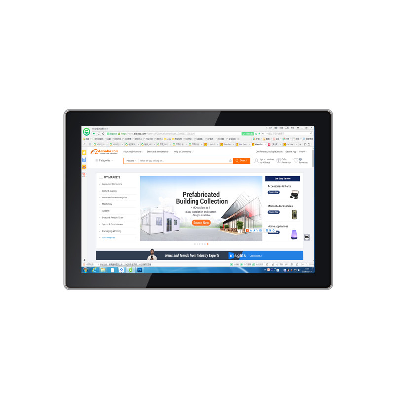 1280*800 Industrial 10.1 Inch Capacitive Touch Screen Window OS 16.7M